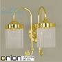 Иконка orion leuchten WA 2-586/2 MS St&auml;bchenserie double wall light, shiny brass finish светильник